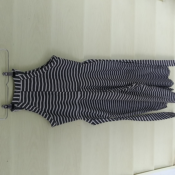 Homemade Jump suite Size Small Grey and White Strips - Picture 2 of 8